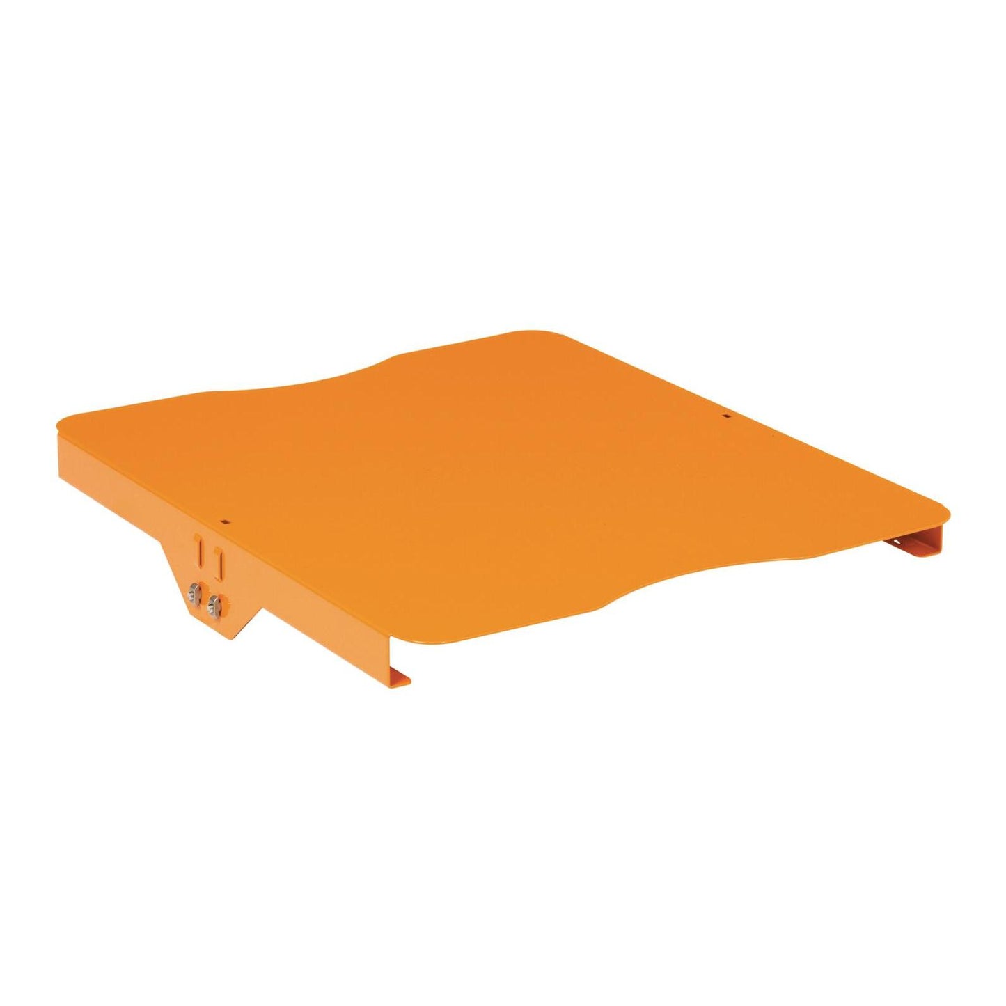 De TASKI geleiderail voor laden van Diversey Deutschland GmbH & Co. OHG is een oranje metalen rail met een vlak, rechthoekig oppervlak en een gebogen voorkant, geschikt voor laden 7517245, 7517246, 7517247 (1 stuk).