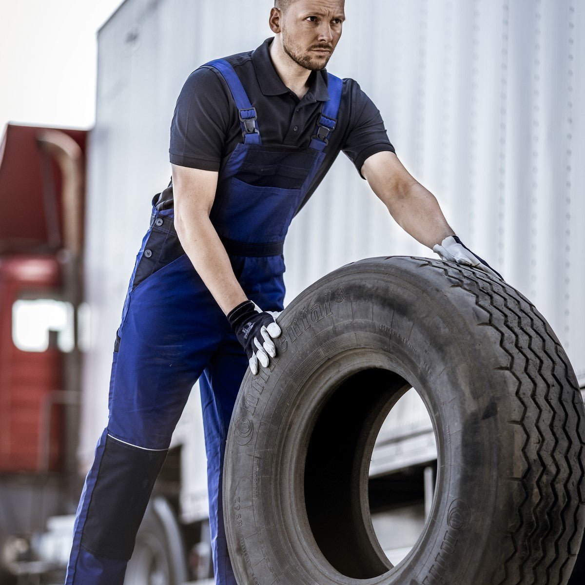 NITRAS TROPIC, mechanische handschoenen, grijs/donkerblauw