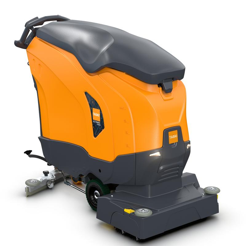 De TASKI ULTIMAXX 2900 RB55 Performance BMS 40A EBU van Diversey Deutschland is een schrobzuigmachine van de volgende generatie in oranje/grijs met achterbedieningshendel, wielaandrijving, 63L tank en 55cm dubbele borstel voor efficiënte vloerreiniging. Verpakking: 1 stuk.