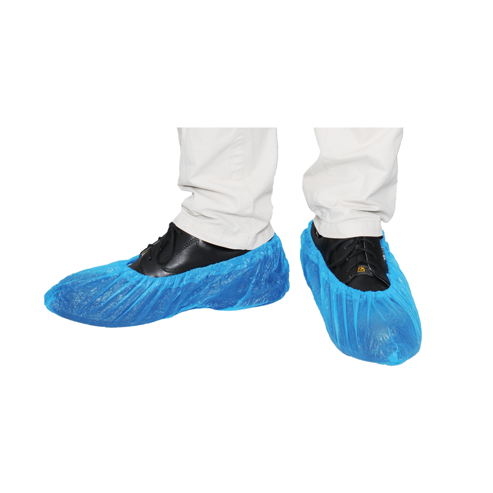 MaiMed-Cover CPE overschoenen Wegwerpoverschoenen van CPE, blauw, 100 stuks/pak. | Pak (100 stuks)
