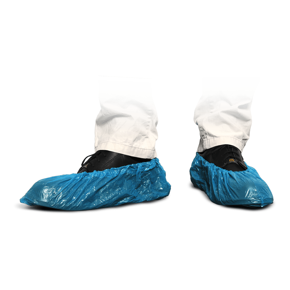MaiMed-Cover PE-overschoenen Wegwerp-overschoenen van PE, blauw, 100 stuks/pak. | Pak (100 stuks)