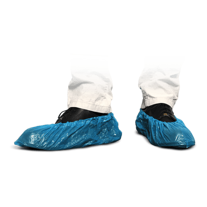 MaiMed-Cover PE-overschoenen Wegwerp-overschoenen van PE, blauw, 100 stuks/pak. | Pak (100 stuks)