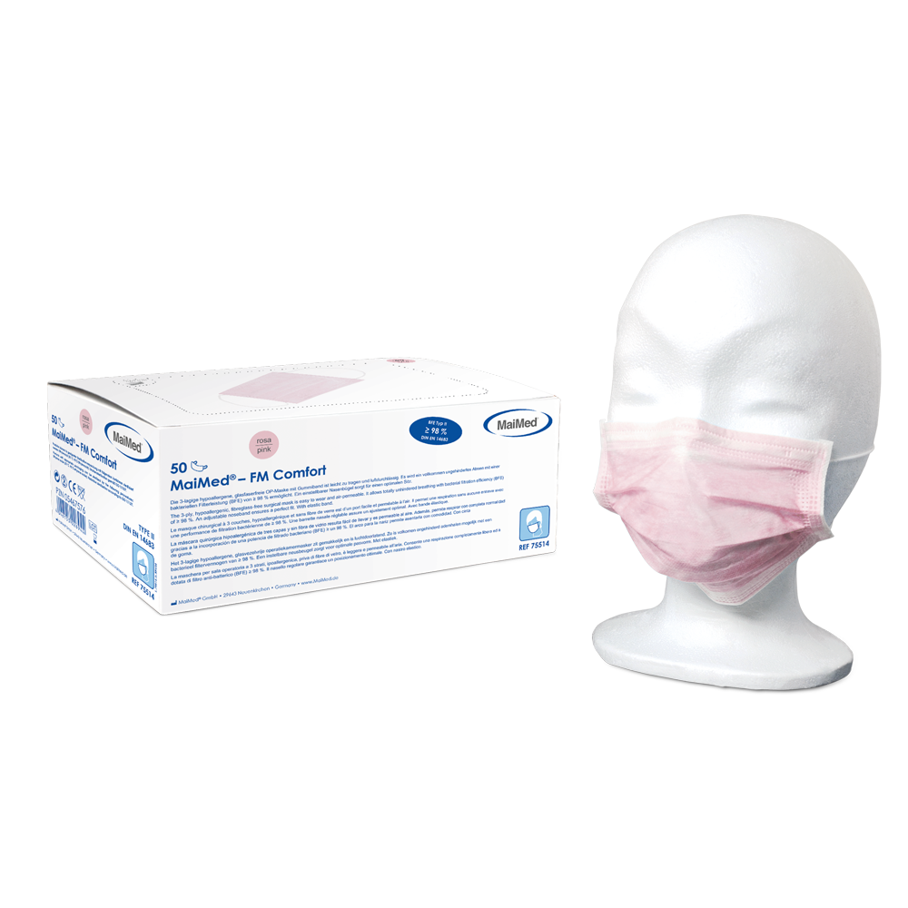 MaiMed-FM Comfort chirurgisch masker, niet-steriel, 3-laags, 50 stuks/doos