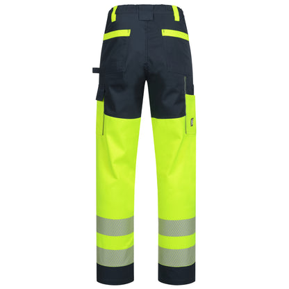 NITRAS MOTION TEX VIZ, lange werkbroek met hoge zichtbaarheid