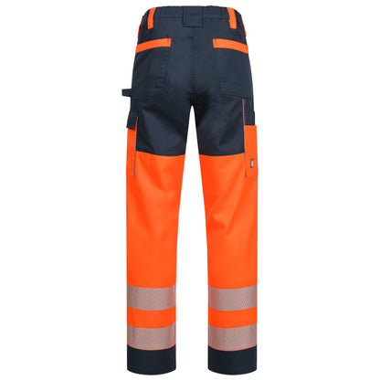 NITRAS MOTION TEX VIZ, lange werkbroek met hoge zichtbaarheid