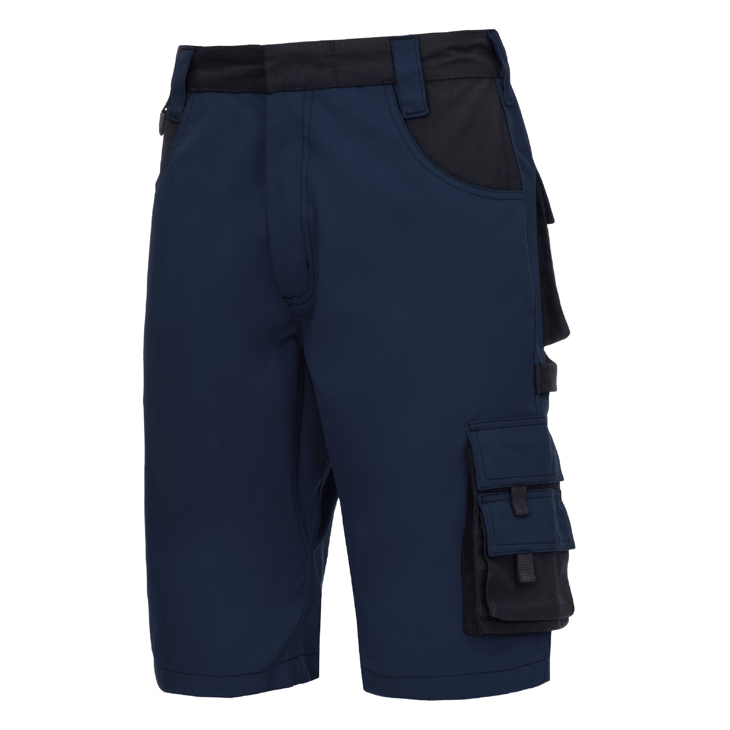 NITRAS MOTION TEX PLUS, werkbroek, kort, marineblauw/zwart
