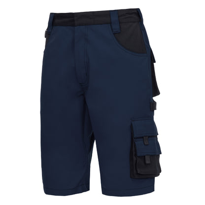 NITRAS MOTION TEX PLUS, werkbroek, kort, marineblauw/zwart