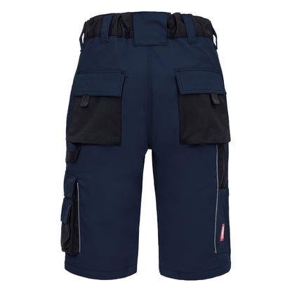 NITRAS MOTION TEX PLUS, werkbroek, kort, marineblauw/zwart