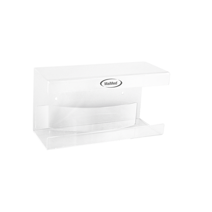 MaiMed wandhouder voor handschoenenkasten met veer van acryl - afmetingen: 246x106x135mm - verpakking van 1 | Pak (1 stuk)