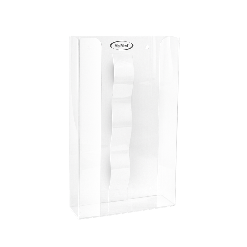 MaiMed wandhouder voor handschoenenkastjes met veer van acryl - afmetingen: 246x81x410mm - set van 3 | Pak (1 stuk)