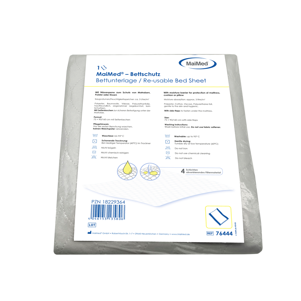 MaiMed bedbeschermer/bedonderlegger, wasbaar