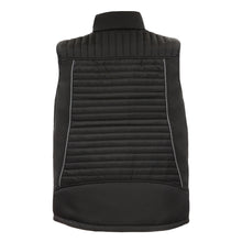 NITRAS MOTION TEX PLUS, gewatteerd softshell vest, zwart