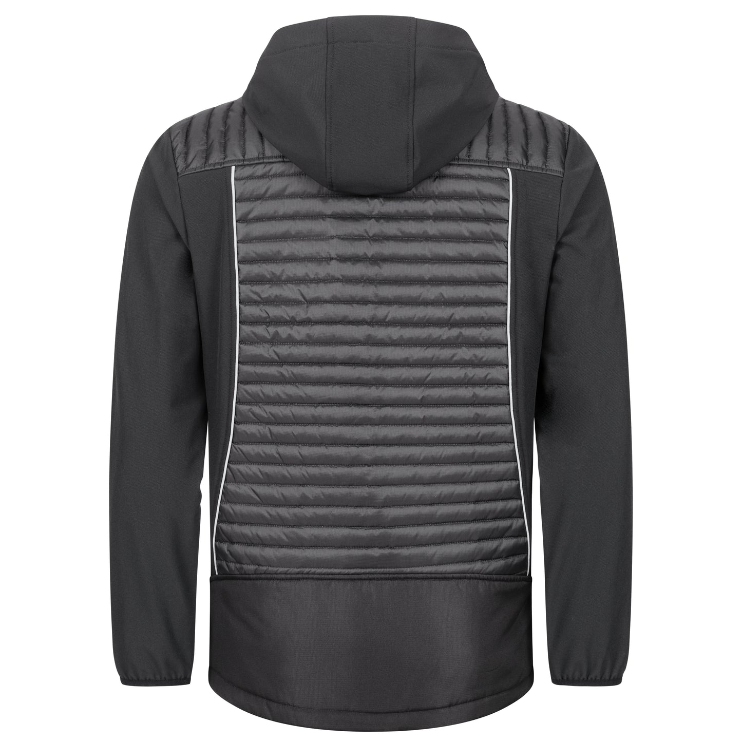 NITRAS MOTION TEX PLUS, gewatteerd softshell jack, zwart