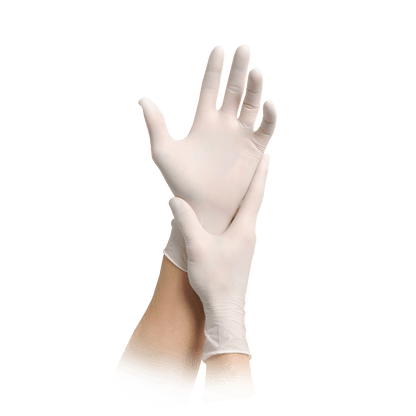 MaiMed-solution 100 witte niet-steriele, PF latexvrije handschoen, wit, 100 stuks/doos
