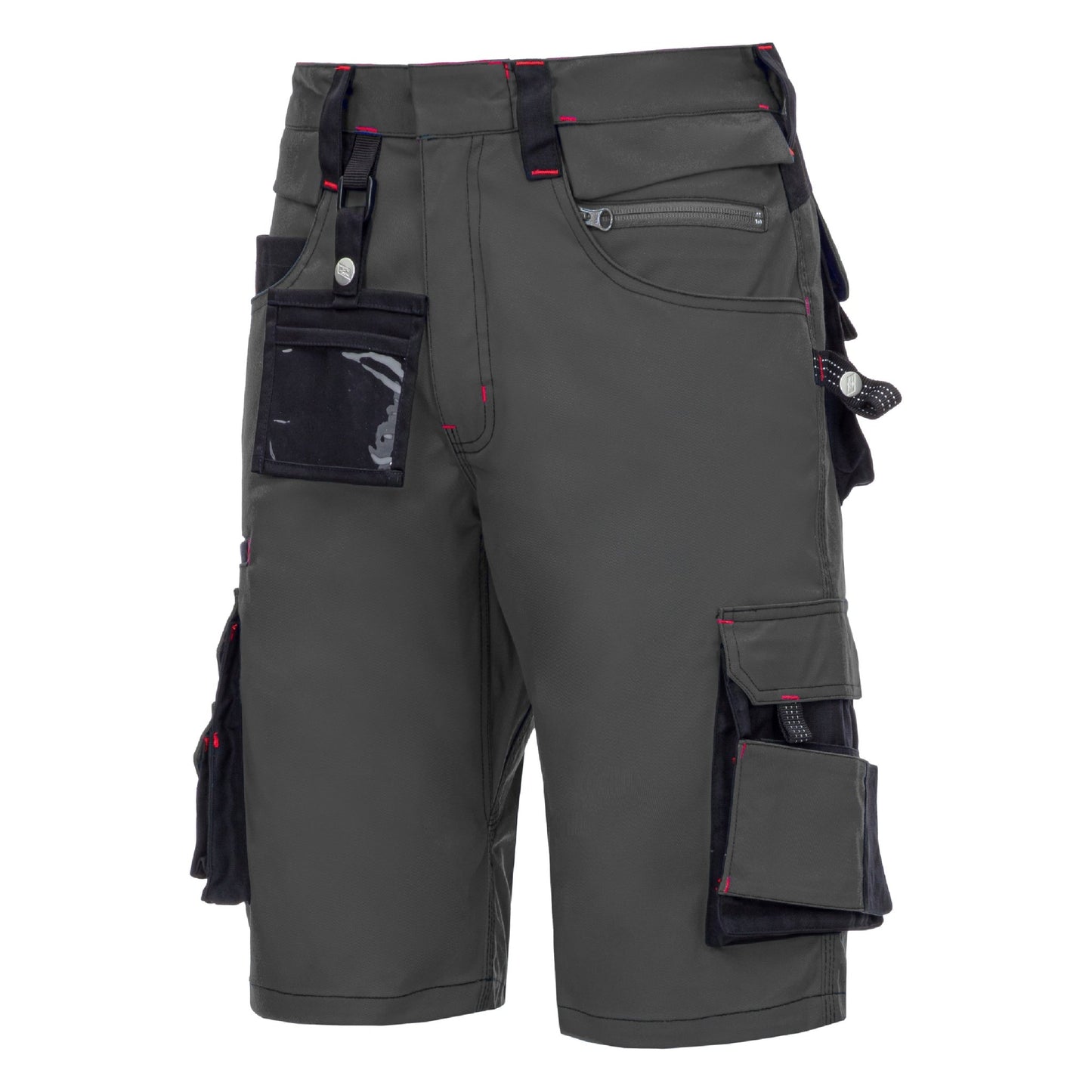 NITRAS MOTION TEX PRO FX, werkbroek, kort, grijs/zwart