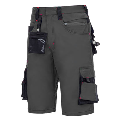 NITRAS MOTION TEX PRO FX, werkbroek, kort, grijs/zwart