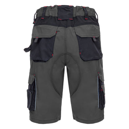 NITRAS MOTION TEX PRO FX, werkbroek, kort, grijs/zwart