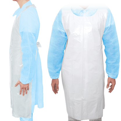 MaiMed-Schort Light PE, schort van PE 75x120cm wit, 100 stuks/pak, geblokt, glad oppervlak | Pak (100 stuks)