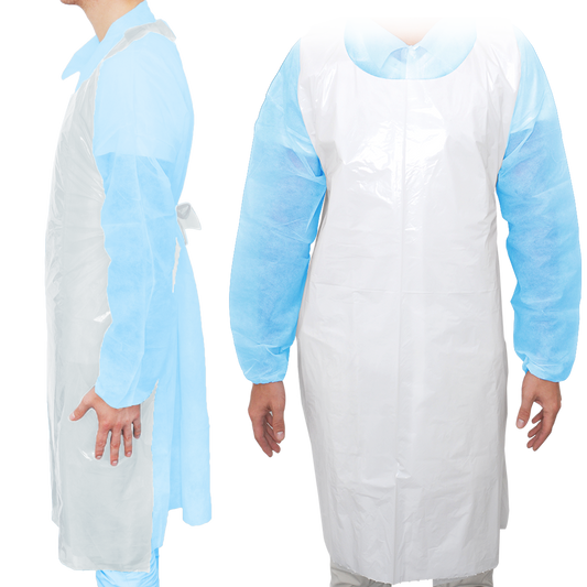 MaiMed-Schort Light PE, schort van PE 75x120cm wit, 100 stuks/pak, geblokt, glad oppervlak | Pak (100 stuks)