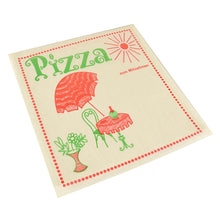 De pizzazakken Pergamin 30x30 cm van PAPSTAR GmbH zijn voorzien van de rood-groene tekst "Cafeteria", de grote tekst "Pizza" en de tekst "om mee te nemen". Vetdicht en ideaal voor pizza om mee te nemen. Verpakking met 100 stuks, verpakt in krimpfolie.