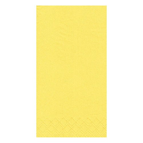 De PAPSTAR 250 servetten, 3-laags, 1/8-vouw van PAPSTAR GmbH biedt gele, rechthoekige servetten van 33 x 33 cm met een glad oppervlak en een subtiel ruitpatroon – ideaal voor elke horecagelegenheid.
