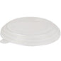 De Starpak 45 deksel voor slakommen, PS "To Go" Ø 15 cm, is een transparante, ronde deksel met verhoogde rand en platte midden – ideaal om mee te nemen. Hier afgebeeld van transparant polystyreen (PS), verpakking met 45 stuks.