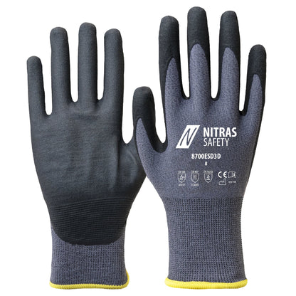 NITRAS montagehandschoenen, grijs/zwart