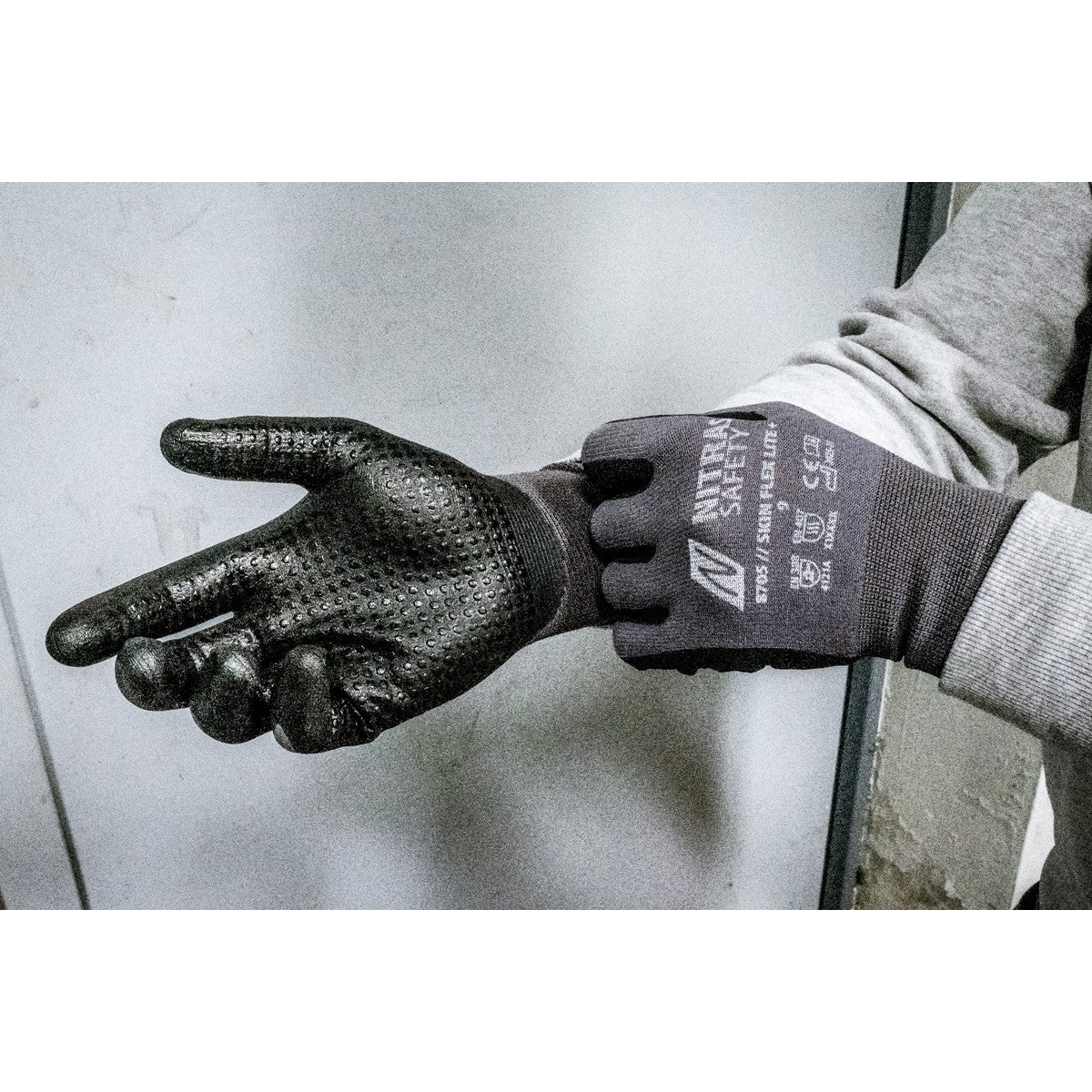 NITRAS SKIN FLEX LITE+, montagehandschoenen, grijs/zwart