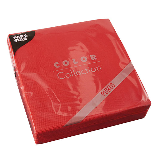 De verzegelde verpakking met 30 2-laags servetten „PUNTO“ (38 x 38 cm, 1/4-vouw) van PAPSTAR GmbH met stippenontwerp is ideaal voor een stijlvolle tafeldecoratie. De reflecterende kunststofhoes houdt ze fris en helder.