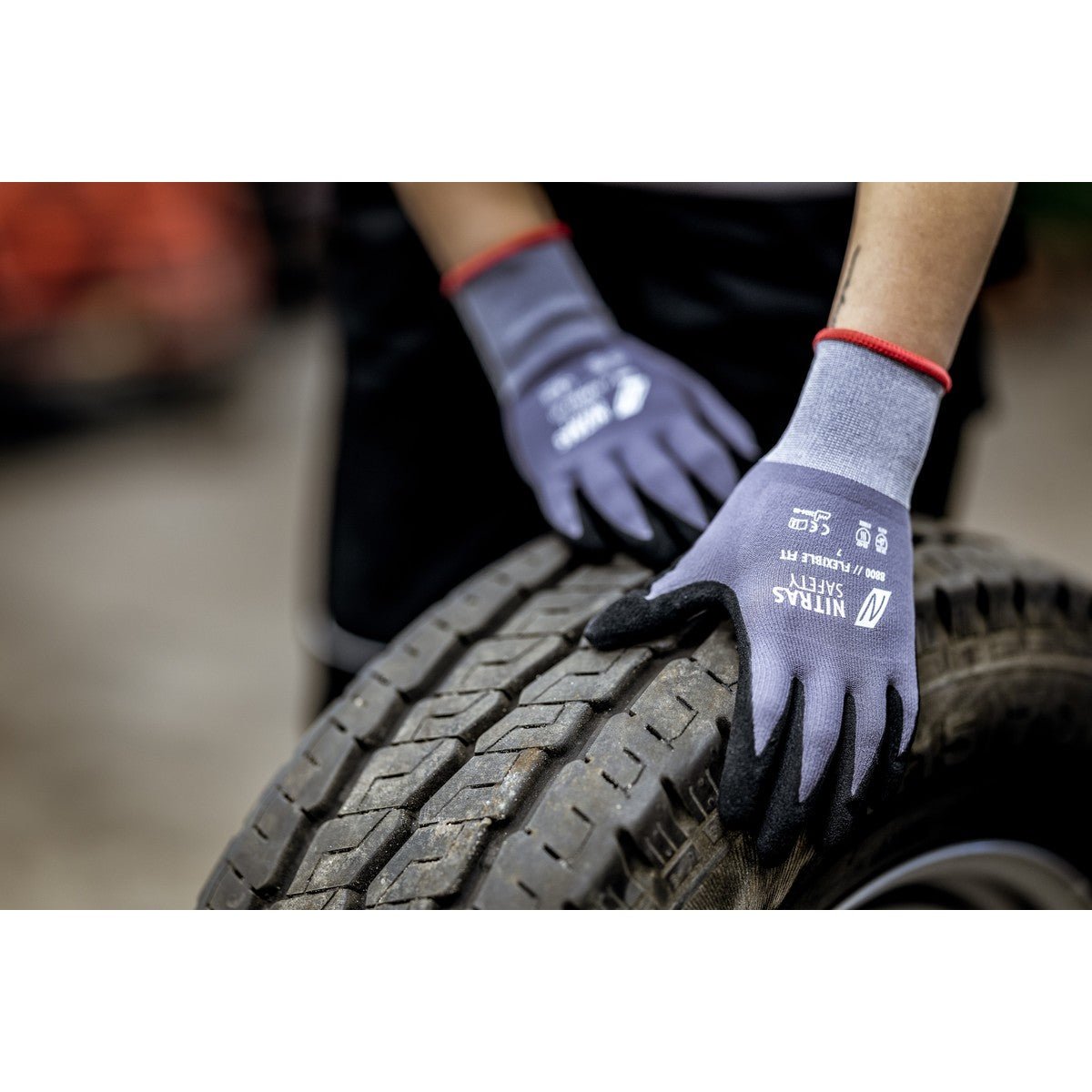 NITRAS FLEXIBLE FIT, montagehandschoenen, grijs/zwart