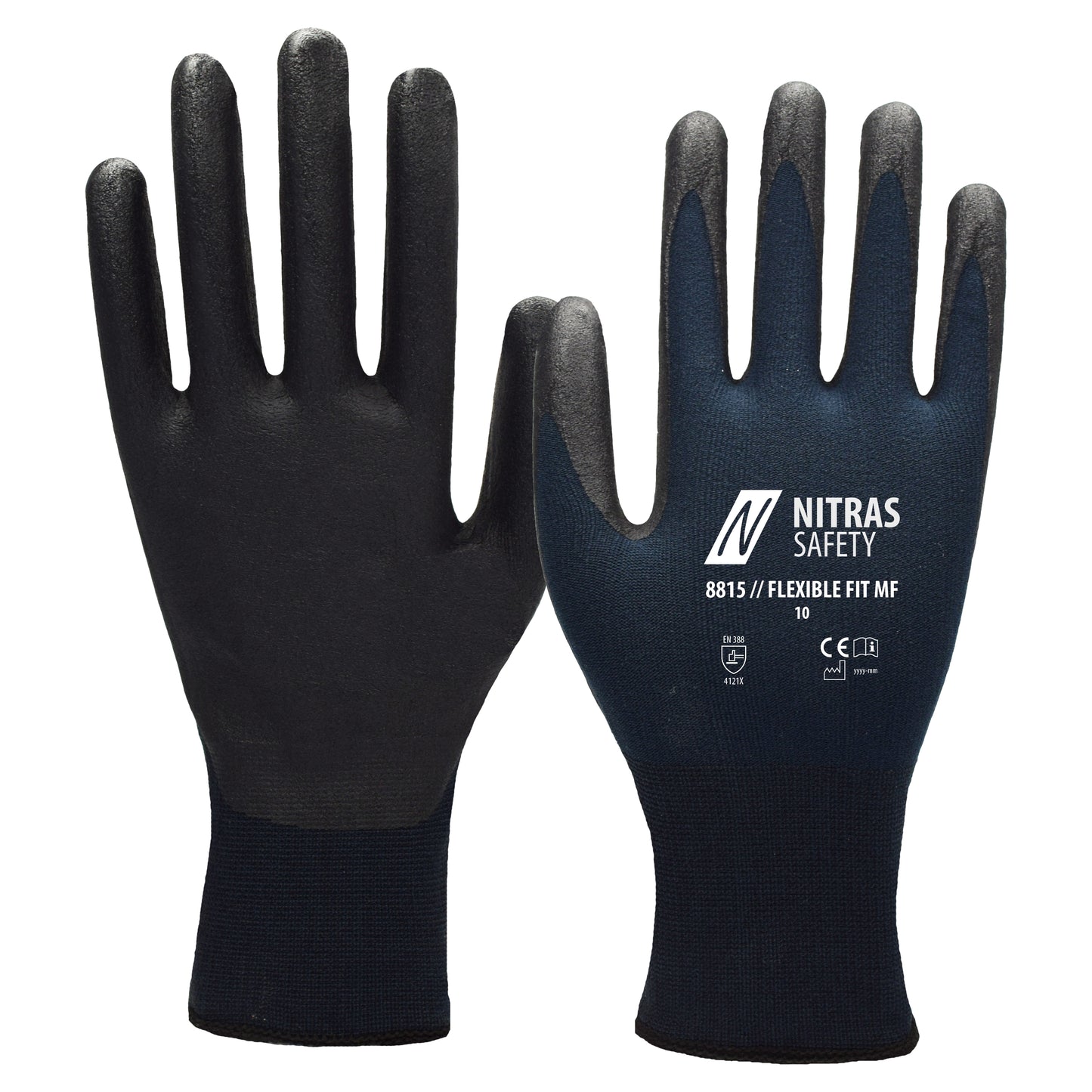 NITRAS FLEXIBLE FIT MF, montagehandschoenen, donkerblauw/zwart