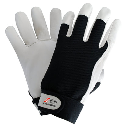 NITRAS DEXTER 1, mechanische handschoenen, grijs/zwart