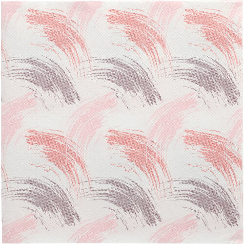 Een gestructureerde achtergrond met herhalende penseelstreken in bordeaux, roze en mauve op wit, geïnspireerd door de elegantie van de 50 servetten "ROYAL Collection" 1/4-vouw 40 x 40 cm bordeaux van de PAPSTAR GmbH.
