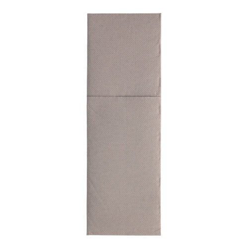 Afgebeeld is een verpakking PAPSTAR 50 servetten „ROYAL Collection“ (48 cm x 30 cm, met bestekvouw) van de PAPSTAR GmbH plat liggend op een witte ondergrond, netjes door een zichtbare middenvouw in twee delen verdeeld.