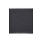 Eine einzelne PAPSTAR Serviette 1/4-Falz, 24x24 cm schwarz aus der "DAILY Collection" (20 Stück), von PAPSTAR GmbH, wird vor weißem Hintergrund präsentiert - ideal für stilvolle Tischdekorationen.