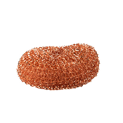 De Starpak 10 pannenspons van koper, rond (Ø 9 cm, 3 cm hoog), overtuigt door zijn duurzame, strak geweven ontwerp en reinigt potten en pannen efficiënt. Bevat 10 stuks in folie.
