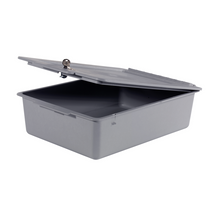 Numatic opbergbak 120 mm diep met deksel zonder vakken, grijs | Pak (1 stuk)