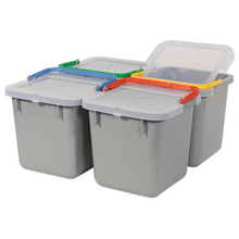 Numatic 6 liter emmer, grijs met kleurgecodeerde handgreep