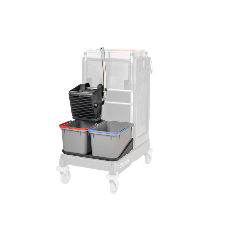 Numatic SRK 1 zwart - universele pers, gepoedercoat, 2 x 17 liter emmer en kom voor 17 liter Pak (1 stuk)