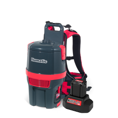 Numatic accu-rugzakstofzuiger RSB150NX/1, grafiet, accessoireset AA30E | Pak (1 stuk)