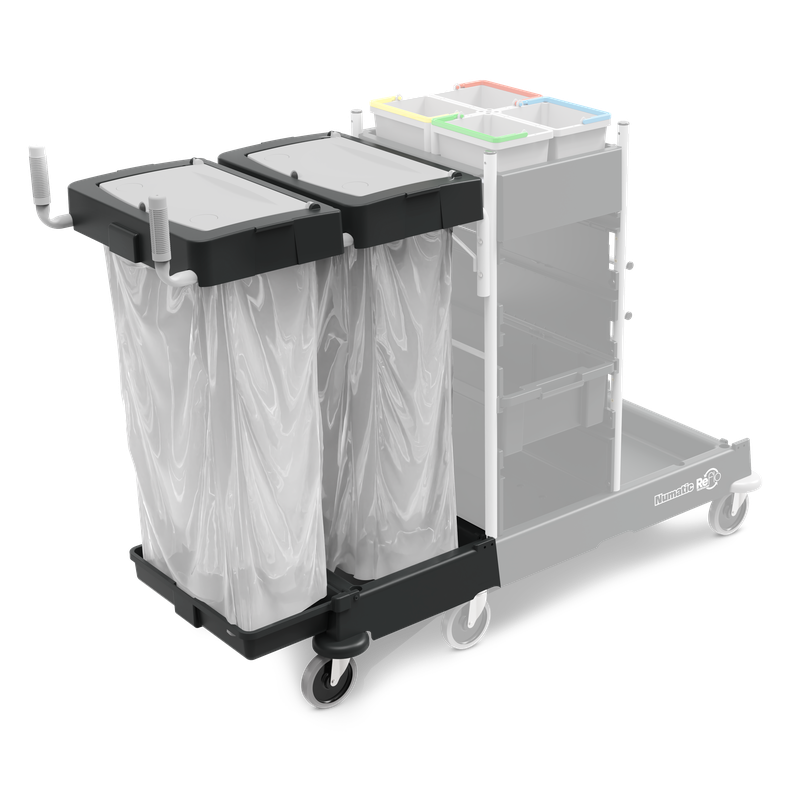 Numatic afvalbak uitbreidingsset 240 liter voor SM-4, gepoedercoat, zwart (Reflo) | Pak (1 stuk)