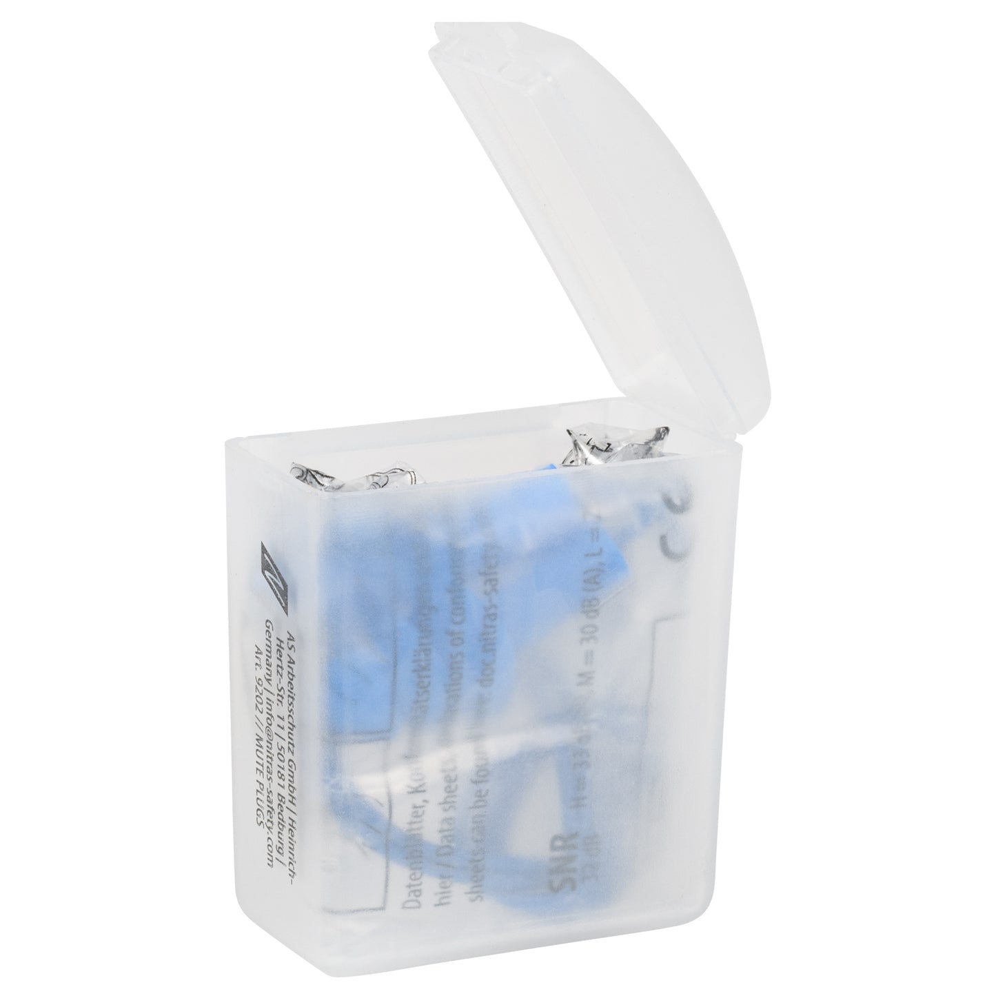 NITRAS MUTE PLUGS, gehoorbeschermingspluggen, blauw, EN 352-2 metaal | Pak (48 stuks)