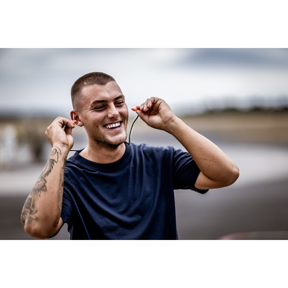 NITRAS MUTE PLUGS, gehoorbeschermingspluggen, oranje/zwart, EN 352-2 kunststof | Pak (48 stuks)