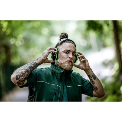 NITRAS MUTE DEFENDER PRO, oorkappen, zwart/groen, EN 352-1 kunststof | Pak (1 stuk)