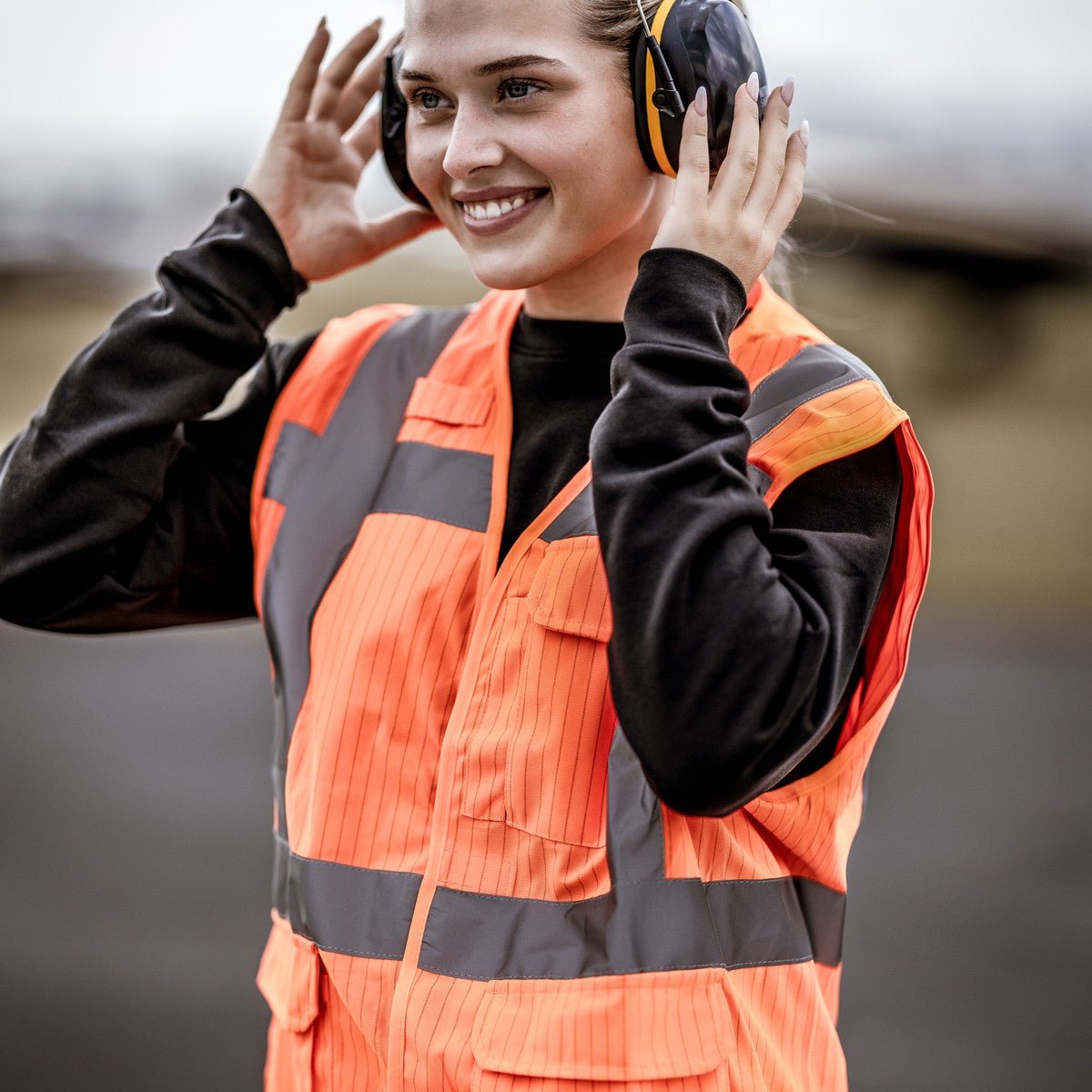 NITRAS MUTE DEFENDER PRO, oorkappen, zwart/geel, EN 352-1 kunststof | Pak (1 stuk)