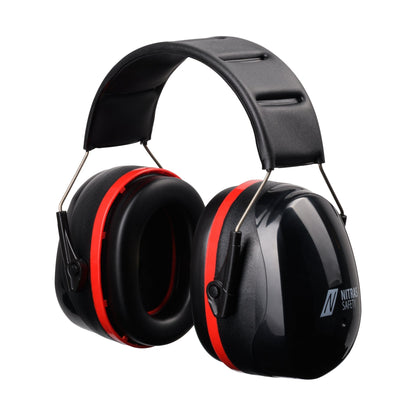 NITRAS MUTE DEFENDER PRO, oorkappen, zwart/rood, EN 352-1 kunststof | Pak (1 stuk)