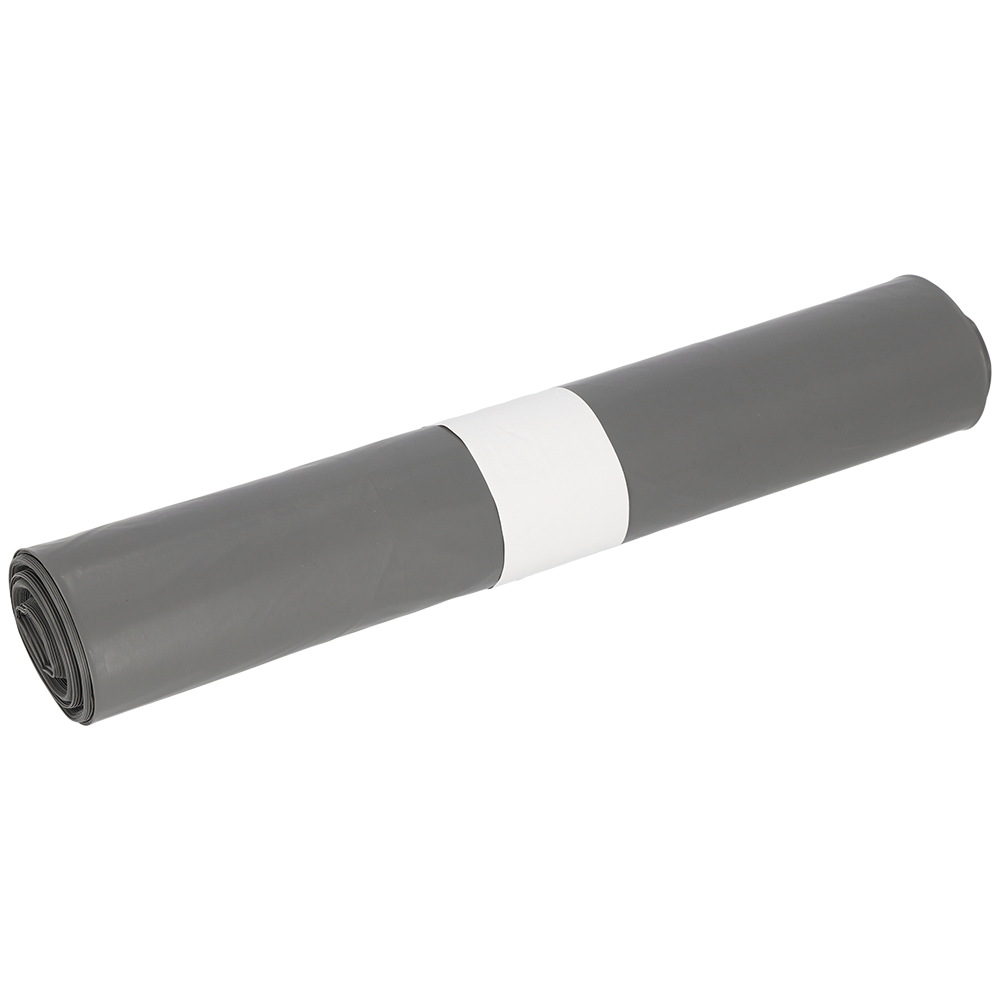 Eine Rolle DEISS 94031 (575x600x0,05 mm, grau, 25 Stück) von EMIL DEISS KG, mit weißem Papierband, ideal für Renovierungsarbeiten und abgebildet vor einem schlichten weißen Hintergrund.