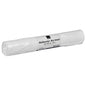 Een witte rol Abena Re-Seller GmbH vuilniszakken 65 L (630x850 mm, 13 my LDPE), ongebruikt en stevig verpakt, bevat 40 zakken per rol - ideaal voor afvalverwijdering.