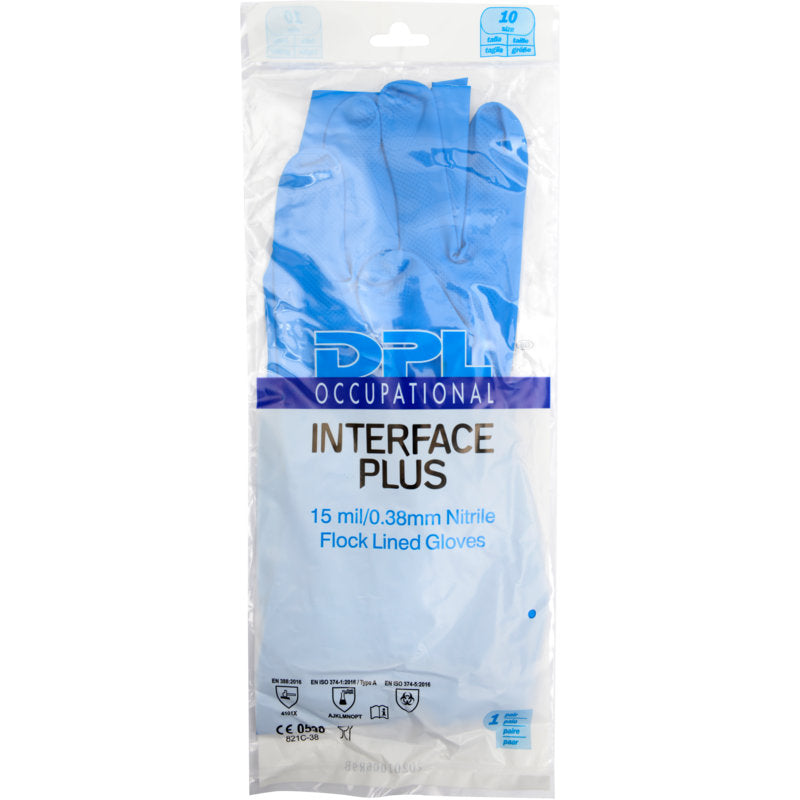 Een pakket huishoudhandschoenen nitril, blauw van Abena Re-Seller GmbH - latexvrije handschoenen met maat- en veiligheidsinformatie voor veilig, comfortabel gebruik.