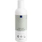 Een witte en lichtgrijze 200 ml fles Abena Re-Seller GmbH Haar- en lichaamsshampoo "Wassen zonder water" voor lichaamsverzorging, veganistisch, dermatologisch getest en vrij van kleurstoffen en parfum. Verkrijgbaar in een doos met 6 verpakkingen.